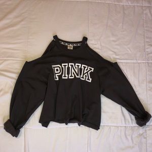 Off the shoulder PINK crop top